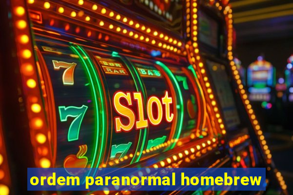 ordem paranormal homebrew